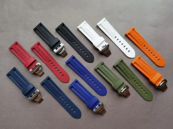 パネライ オフィチネ ウォッチ 22/24/26mm用ラバーバンド - TopStraps
