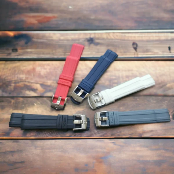 オメガムーンウォッチ用ラバーストラップ | X 見本 |シーマスター 20mm