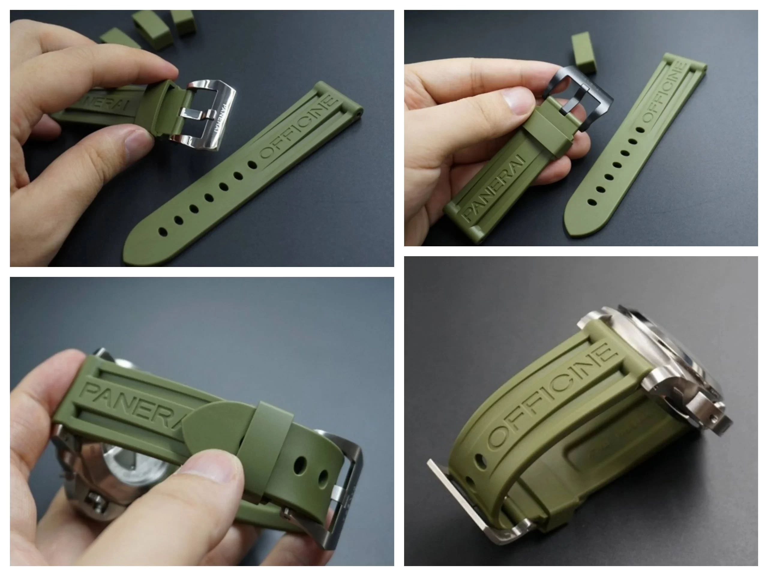 Rubber Band for Panerai Officine PAM Diver Watch 22/24mm. - TopStraps