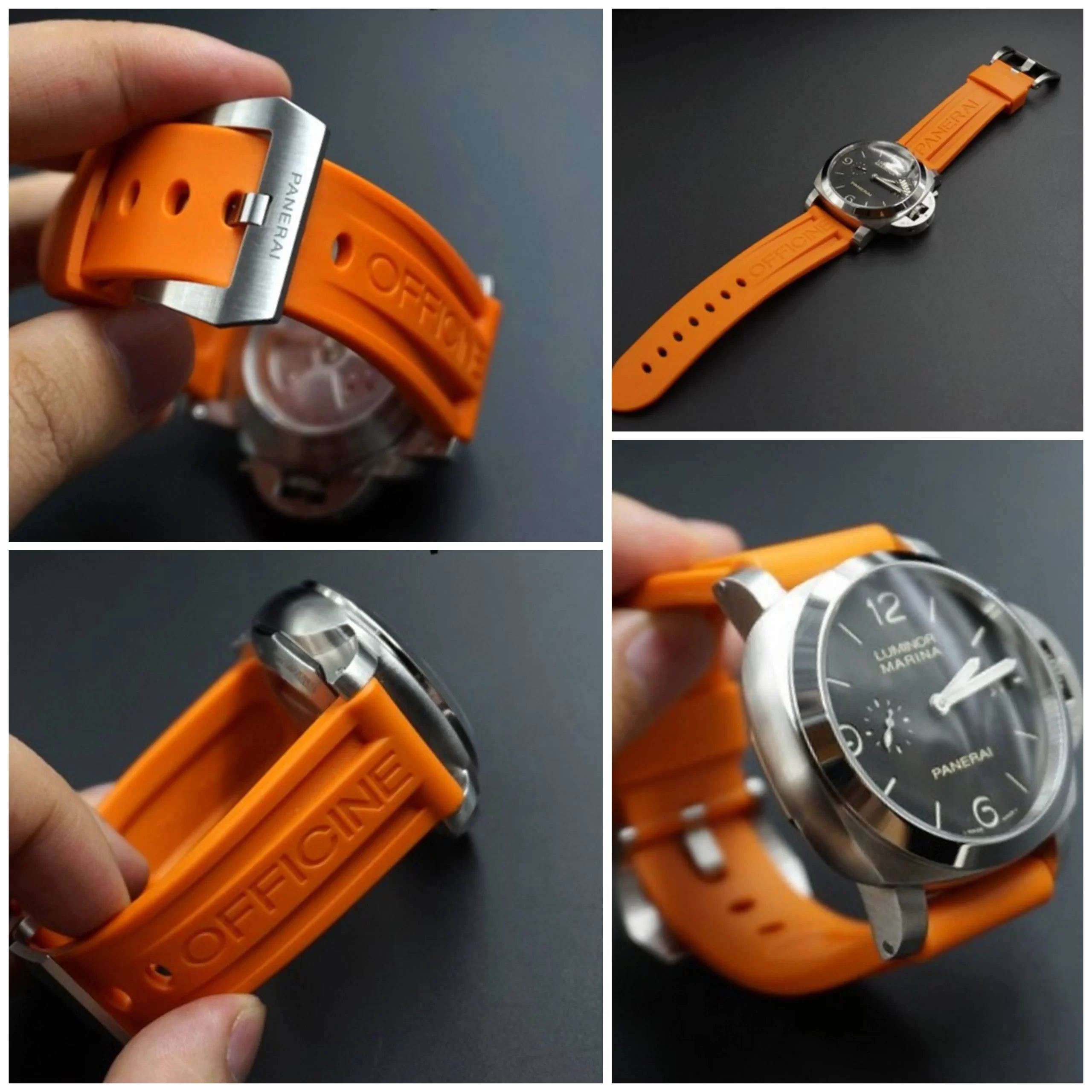 Rubber Band for Panerai Officine PAM Diver Watch 22/24mm. - TopStraps