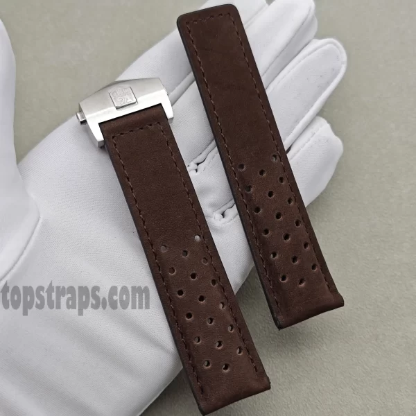 TAG Heuer Carrera/Aquaracer/Monacoウォッチ用本革ストラップ - TopStraps
