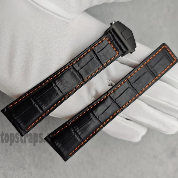 タグ・ホイヤー カレラ/モナコ ウォッチ用本革ストラップ - TopStraps