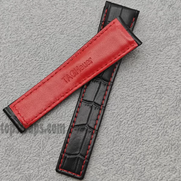 タグ・ホイヤー カレラ/モナコ ウォッチ用本革ストラップ - TopStraps