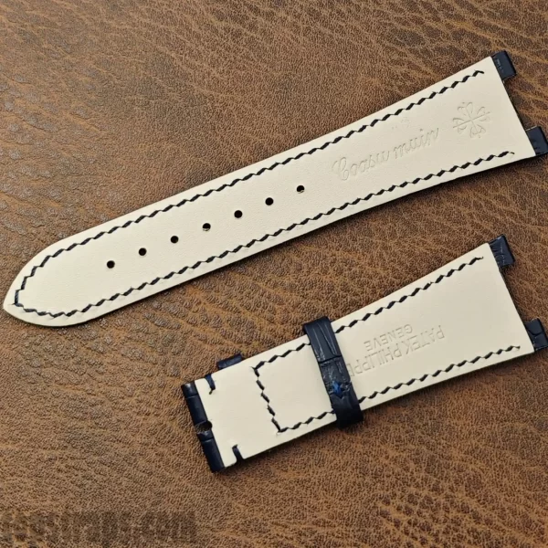 Leather Band for Patek Philippe Nautilus 25x13mm - TopStraps