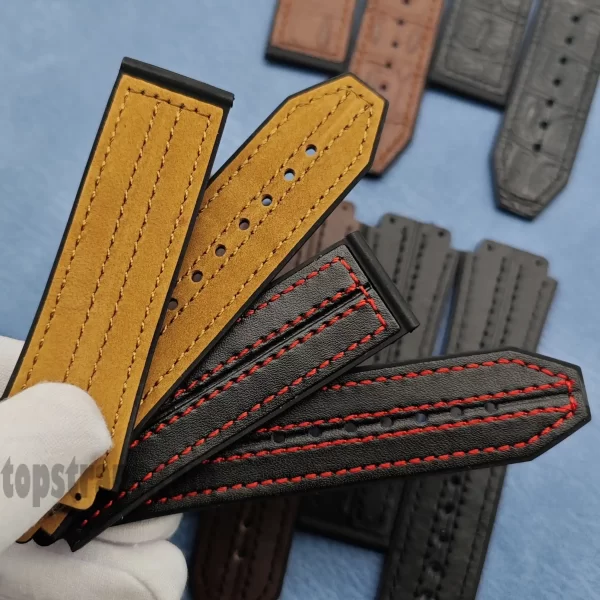ウブロ クラシック フュージョン シリーズ 25x19mm用ラバー＆レザー