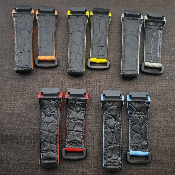リシャール・ミル ウォッチ用 25mm キャンバスストラップ - TopStraps