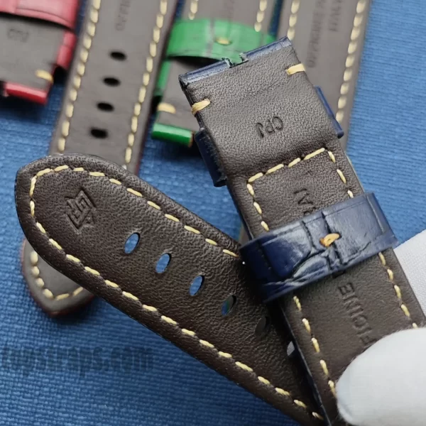 Panerai PAM 22/24/26mm Saatler için Deri Kayış - TopStraps