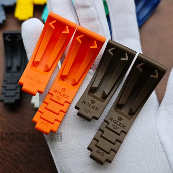 ロレックス用交換用オイスターフレックス - 20/21mm FKMラバー