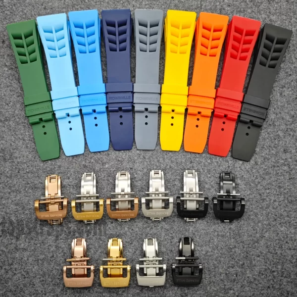 リシャール・ミル ウォッチ用ラバーバンド 25x20mm - TopStraps