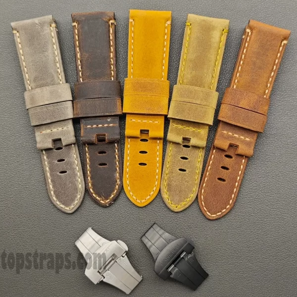 Leather Strap for Panerai Luminor Marina PAM 441/111 24mm - TopStraps