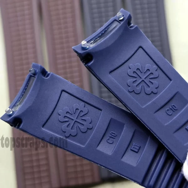 パテック フィリップ アクアノート 21mm 用ラバー ストラップ - TopStraps