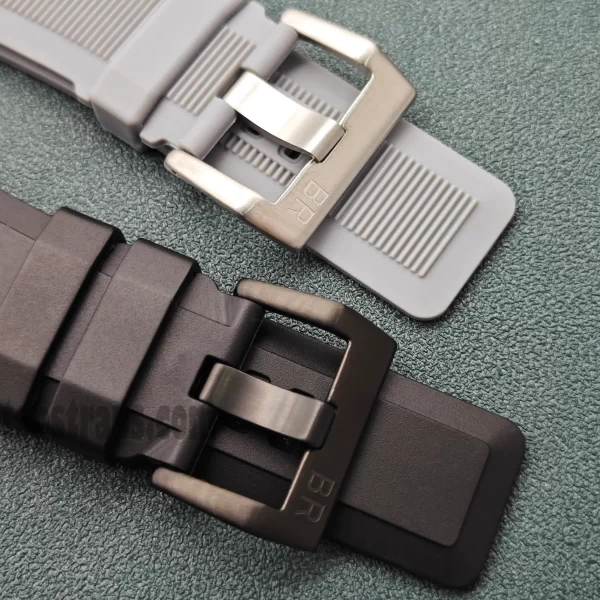 Bell & Ross BR01 BR03 34x24mm用ラバーストラップ - TopStraps