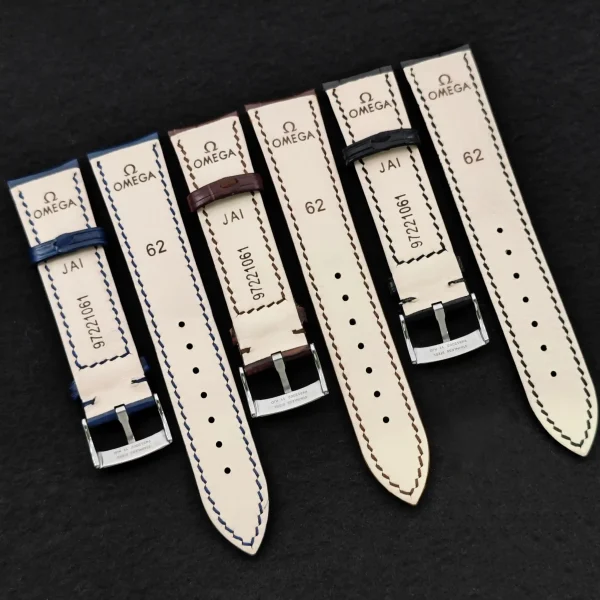 オメガ スピードマスター/シーマスター用レザーストラップ – 20mm