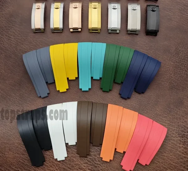 ロレックス用交換用オイスターフレックス - 20/21mm FKMラバー