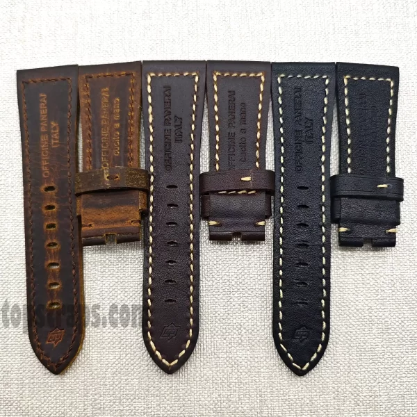 パネライ ラジオミール/オフィチーネ 26mm用レザーストラップ - TopStraps