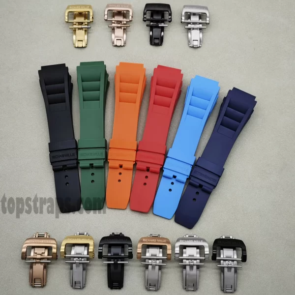 リシャール・ミル RM011 ウォッチ用ラバーストラップ - TopStraps