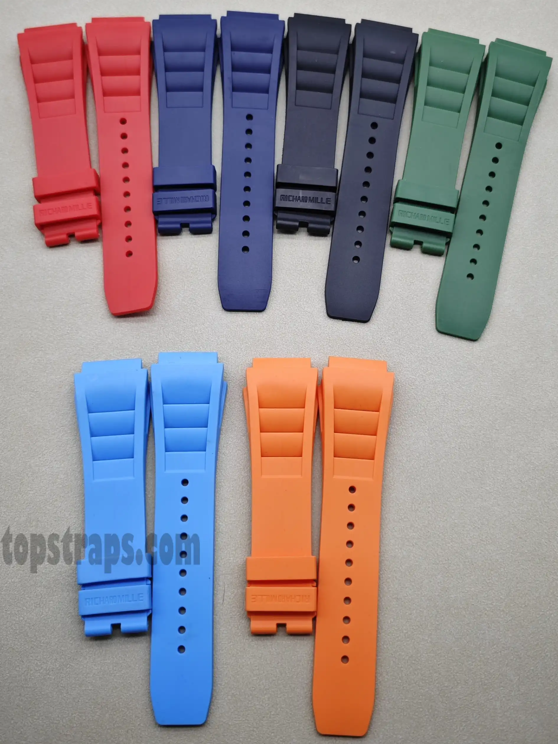 リシャール・ミル RM011 ウォッチ用ラバーストラップ - TopStraps