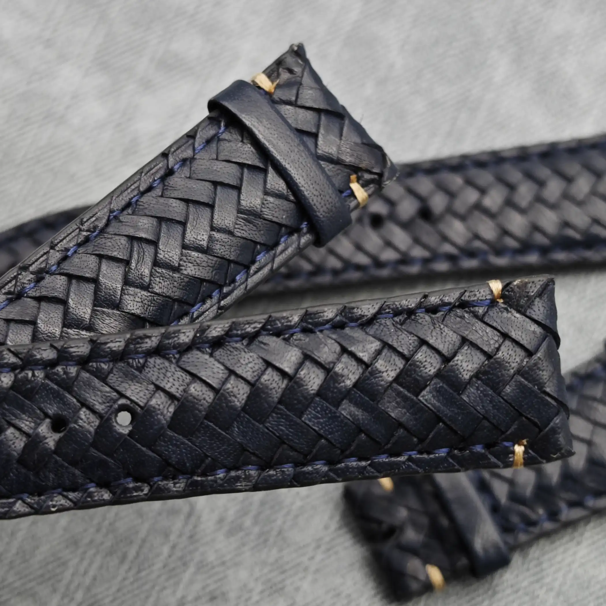 Woven Leather Strap for IWC Portugieser/Spitfire/Mark18 - Image 8