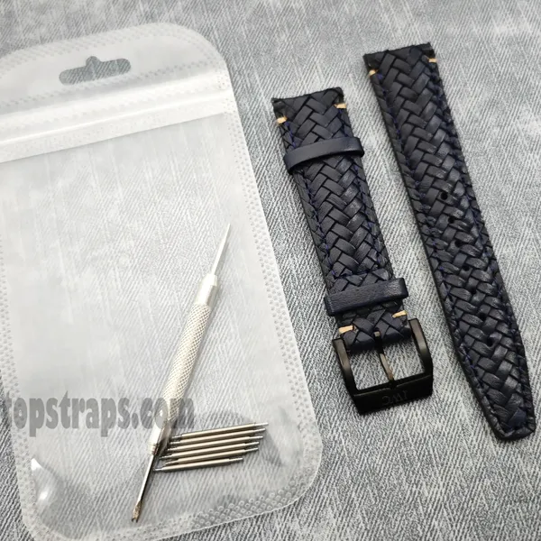 Woven Leather Strap for IWC