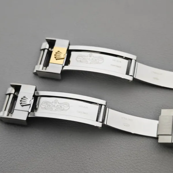 Glidelock buckle for Rolex watches.